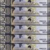 Saudi Arabia 20 Riyals 2020, UNC, 10 Pcs LOT, Consecutive, P-44