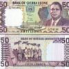 Sierra Leone 50 Leones, 1989, UNC, P-17b