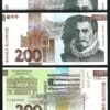 Slovenia 200 Tolarjev 2004, UNC, 2 Pcs PAIR, Consecutive, P-15d, Pre-Euro,Prf-ZS