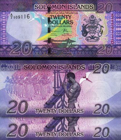 $ SOLOMON ISLANDS - 5 DOLLARS nd 1997 - P 19 - UNC ; free shipping from 75 €