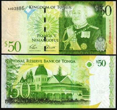 Tonga 50 Pa'anga 2008 (2009), UNC, P-42, Prefix. A 00****