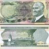 Turkey 10 Lira 1966, UNC, 3 Signature, 5 Pcs LOT, P-180, Prefix F - Image 3
