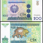 Uzbekistan 6 Pcs UNC Set 25 50 100 200 500 1000 Sum 1994 2001, P-77 to P-82 - Image 5
