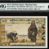 WEST AFRICAN STATES, BURKINA FASO 500 FRANCS, 1959, PMG 66 GEM UNC, EPQ, P-302Cm