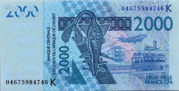 West African State, SENEGAL 2000 Francs 2004, UNC, P-716Kb