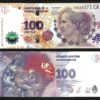 Argentina 100 Pesos Nd 2012 (2016), UNC, 5 Pcs LOT, Comm, EVA, P-358c, Suffix CA - Image 3