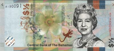 Bahamas 50 Cents 1/2 Dollar, 2019, RADAR 190091, UNC, P-76, QUE II