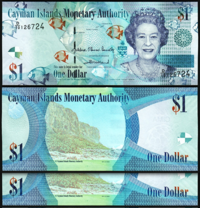 Cayman Islands 1 Dollar 2025 (2024), UNC, 2 Pcs PAIR, P-38, Prefix D/10 New Sign