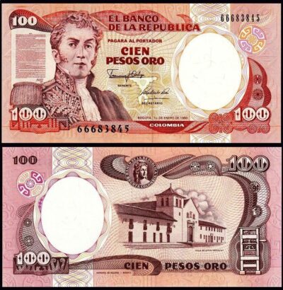 Colombia 100 Pesos Oro January 1990, UNC-, P-426e