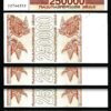 Georgia 250000 (250.000) Laris, 1994, UNC, 5 PCS Consecutive LOT,  P-50