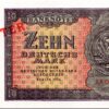 Germany 10 Mark 1954, UNC-, Specimen MUSTER,  P-18s, Prefix AA0000000, No 000786