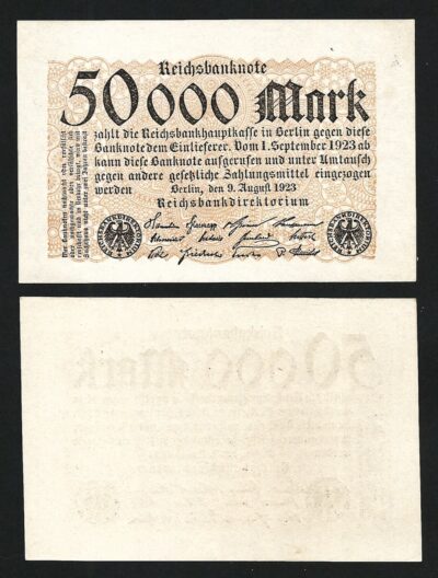 Germany 50000 Mark 1923, XF, P-99
