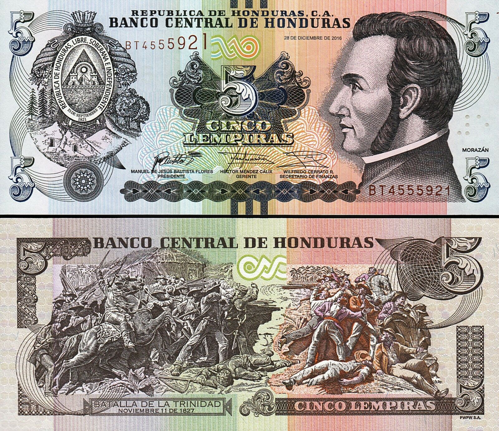 Honduras 100 Lempiras 2016 P-New Banknotes UNC 