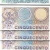 Italy 500 Lire 1979, UNC, 10 Pcs LOT, Consecutive, P-94,Watermark-Star In Wreath - Image 3
