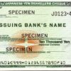 Japan 10000 Yen 1980, Travellers Cheque, AU, Citicorp, With Watermark