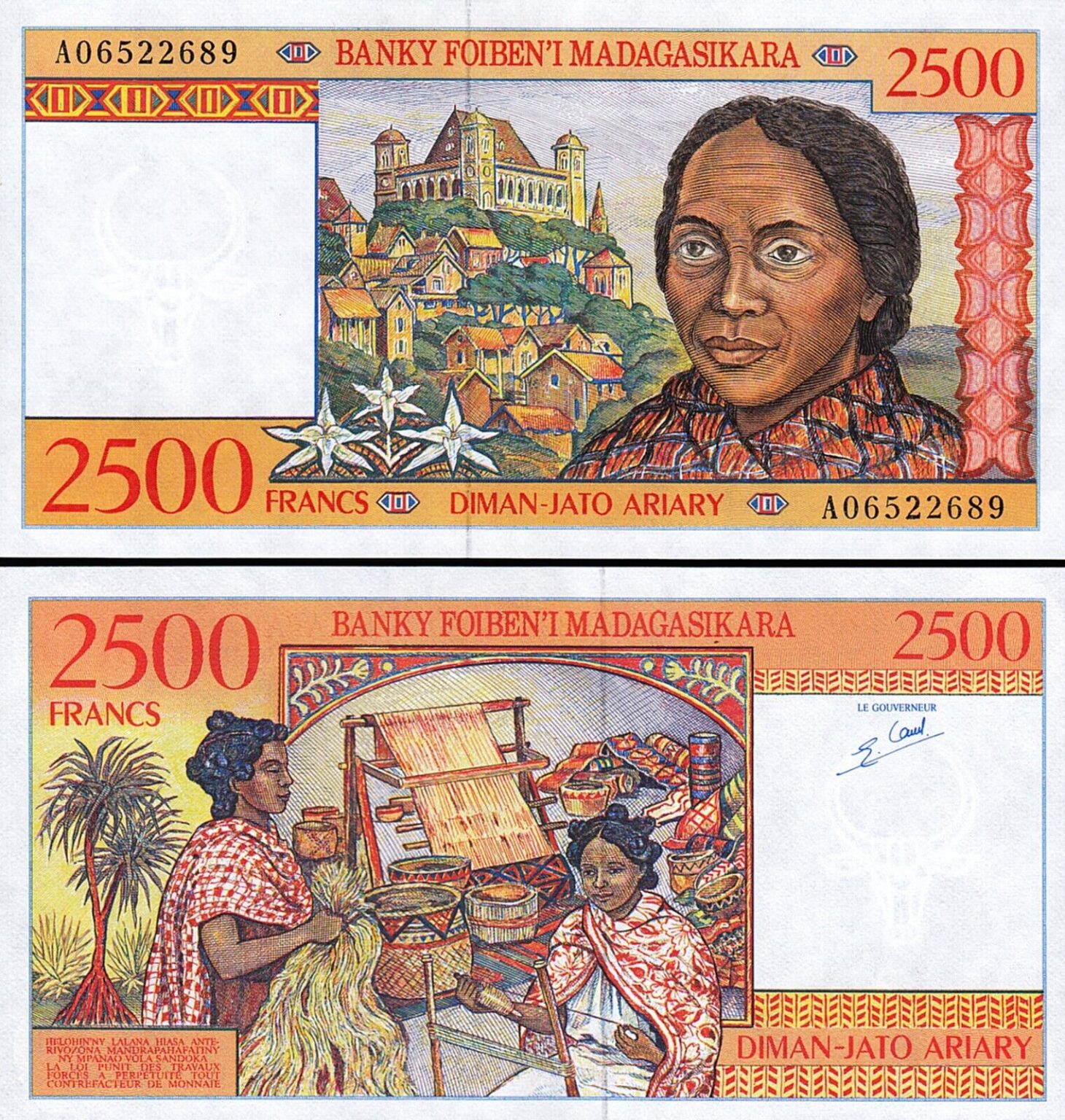 madagascar-2500-francs-1998-unc-p-81-prefix-a-woman-fortumor