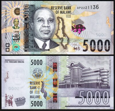 Malawi 5000 Kwacha, 2022, UNC, P-71