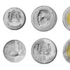 Morocco Set 6 coins 10 20 Santimat 1/2 1 5 10 Dirhams, 2011 2013, BIMETAL, UNC