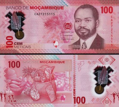 Mozambique 100 Meticais 2024, UNC, Polymer, P-157