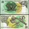 Papua New Guinea 2 Kina 1981, LOT 5 PCS, LOW SERIAL 0001**, UNC, P-5A Sign 1 - Image 3