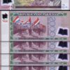 Paraguay 2000 Guaranies 2017, UNC, 5 Pcs LOT, Consecutive, POLYMER, P-228d