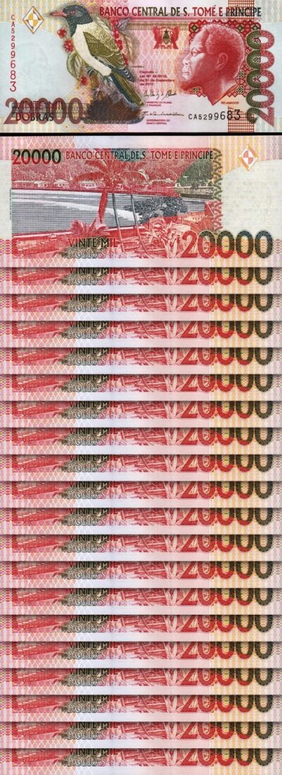 Saint Thomas, Sao Tome 20000 Dobras 2013, UNC, 20 Pcs LOT, Consecutive, P-67e