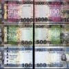 South Sudan 3 Pcs UNC Set , 100 500 1000 Pounds 2019 2020