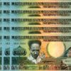 Suriname 250 Gulden 1988, UNC-, 20 PCS LOT, Consecutive, P-134