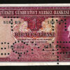 TURKEY 1 LIRA 1930 (1942) aXF P-135 CANCELLED ISMET INONU