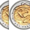 TURKEY 5 (x) 2015 DESERT VARAN 1 LIRA COMMEMORATIVE BIMETAL UNC COIN