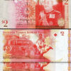 Tonga 2 Pa'anga 2008, UNC, 2 Pcs PAIR, Consecutive, P-38, Prefix. A 00