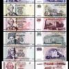 Transnistria 8 Pcs UNC Set, 1 5 10 25 50 100 200 500 Rubles 2004 2007 2012