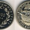 Turkey 5000 Lira 1992, UNC COIN, KM 1018, Jews 500 Years of Peace, With Capsule
