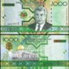 Turkmenistan 1000 Manat, 2005, UNC, 2 Pcs PAIR, Consecutive, P-20 - Image 3