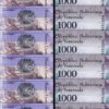 Venezuela 1000 Bolivares 2017, UNC, 10 Pcs LOT, P-95, Prefix R
