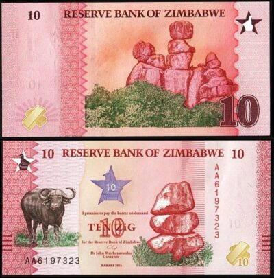 Zimbabwe 10 Zig 2026, UNC, P-115 , New Design