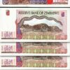 Zimbabwe 5 Dollars 1997, UNC, 5 Pcs LOT, Consecutive, P-5b