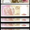 ARGENTINA 5 AUSTRALES 1985 1989, UNC- 5 PCS LOT,  P-324B, SUFFIX A