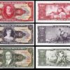 Brazil 3 Pcs Overprint SET, 10 50 100 Cruzeiros 1966 1967 UNC-, P-183 184 185