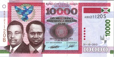 Burundi 10000 Francs 2013, RADAR 021120, UNC- P-49b
