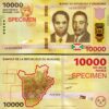 Burundi 10000 Francs 2018, SPECIMEN, ED 0000000, UNC, P-54s