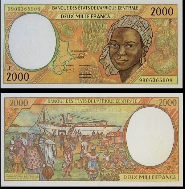 Central African Republic 2000 Francs 1999, UNC, P-303Ff