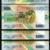 Central African St. 500 Francs 2020 2022, UNC, 5 PCS LOT, Hybrid Polymer, P-700