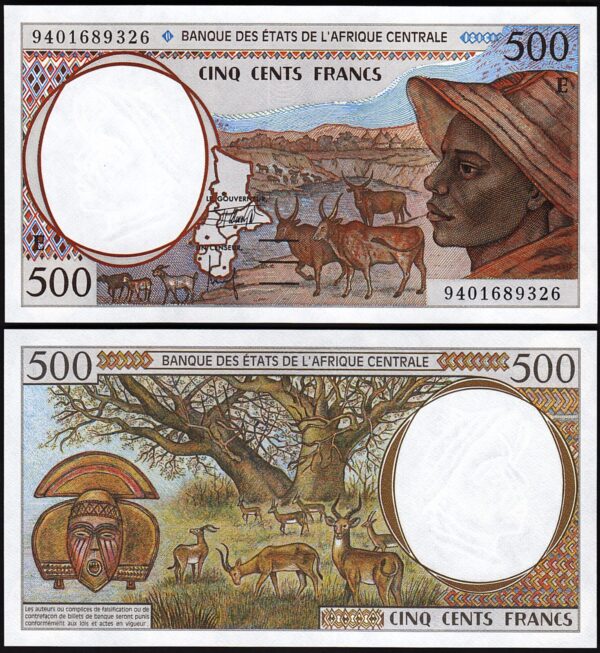 Central African States, CAMEROUN 500 Francs 1994, UNC , P-201Eb