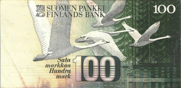 Finland 100 Markkaa 1986, VF, P-119, Litt. A, With some Pale - Image 3