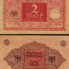 Germany 2 Mark 1920, VF, 5 PCS Lot, P-59, Completely Watermark, circulated - Image 3