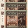 Germany 5000 Mark 1922, UNC, 5 Pcs LOT, P-81, Completely Watermark
