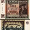 Germany 5000 Mark 1922, UNC, 5 Pcs LOT, P-81, Completely Watermark - Image 3