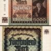 Germany 5000 Mark 1922, UNC, 5 Pcs LOT, P-81, Completely Watermark - Image 4