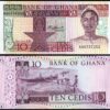 Ghana 10 Cedis 2-7-1980, UNC, P-20c